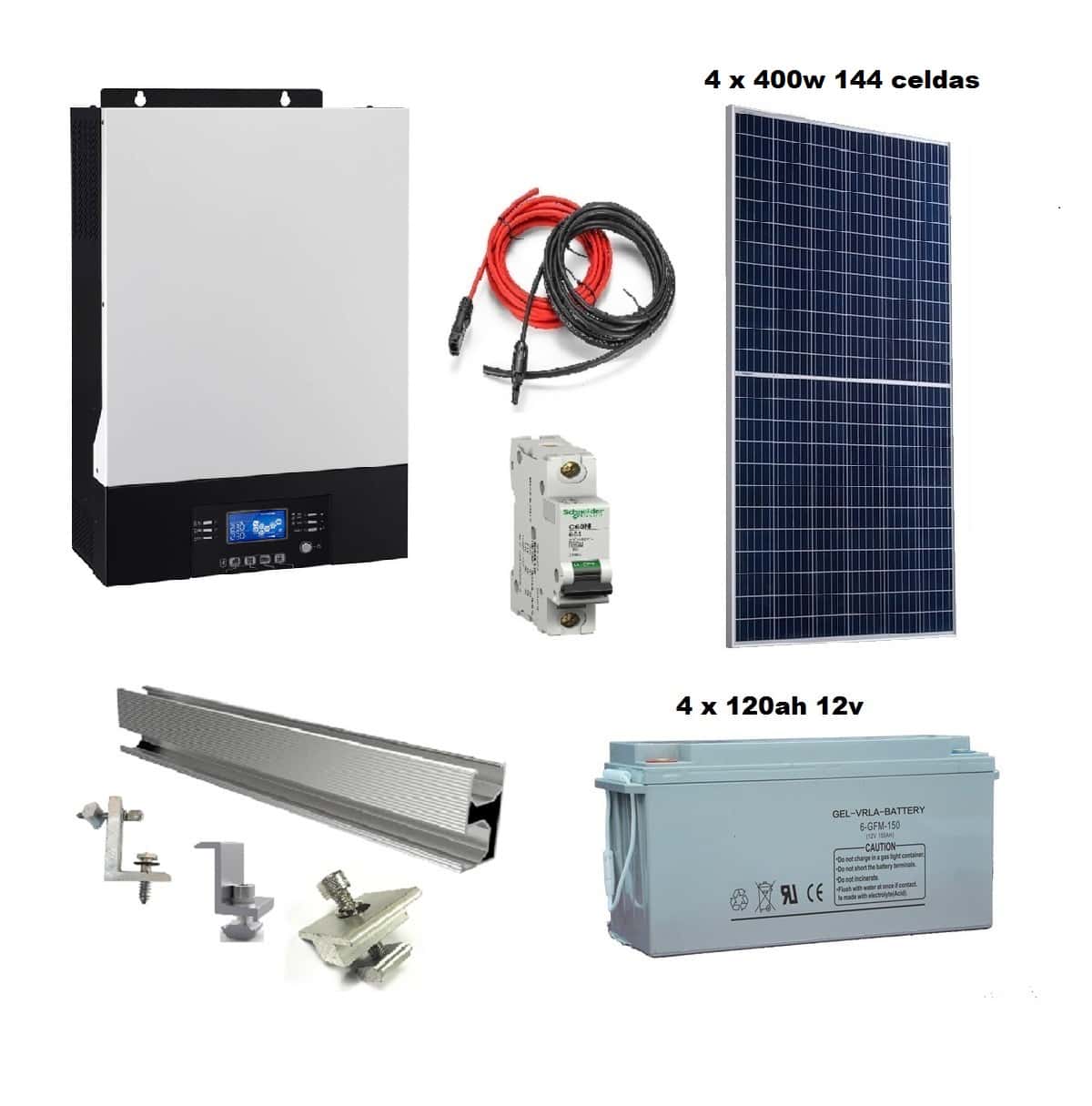 Kit Solar 1-5000w Alta Eficiencia Mppt - Rayssa